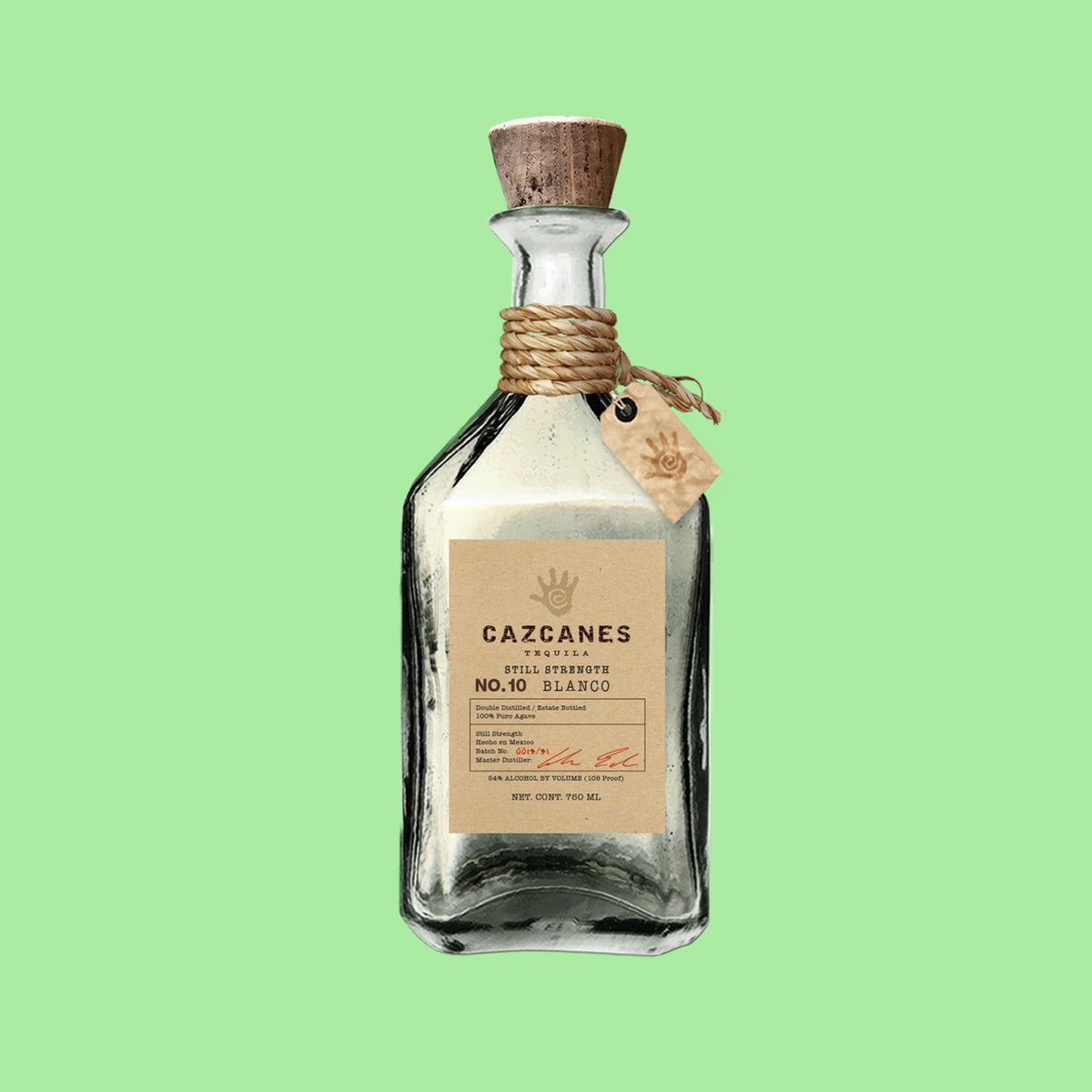 Cazcanes Tequila Blanco 10 Still Strength