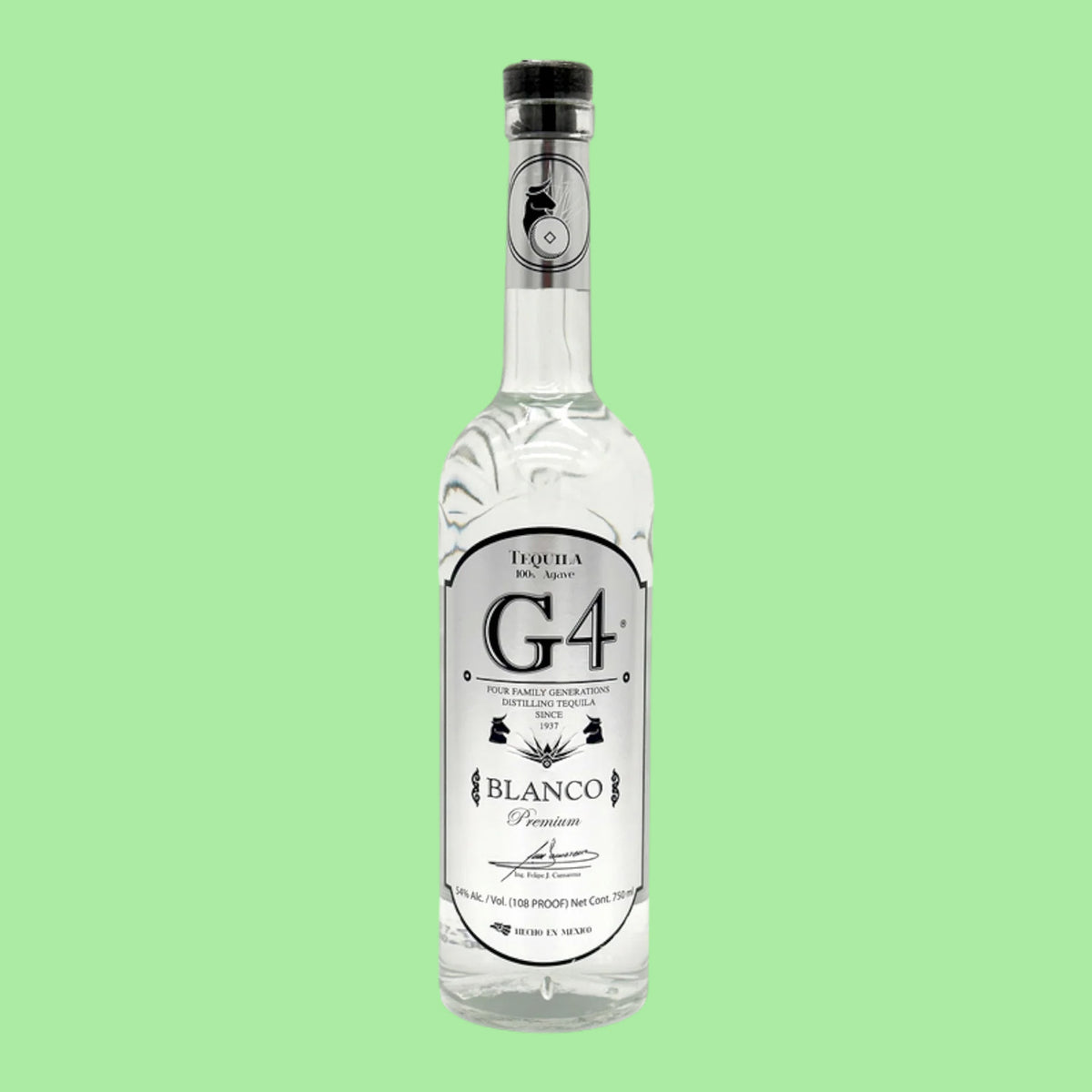G4 Tequila Blanco 108 Proof