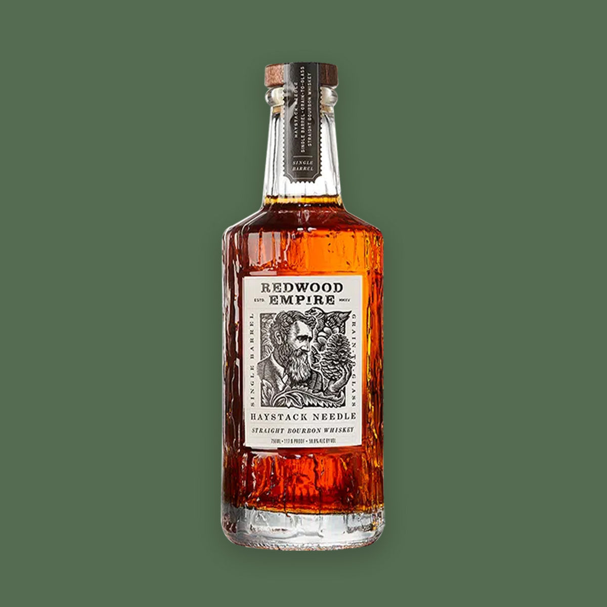 Redwood Empire Haystack Single Barrel High Rye Bourbon Whiskey Bonded 750 ML